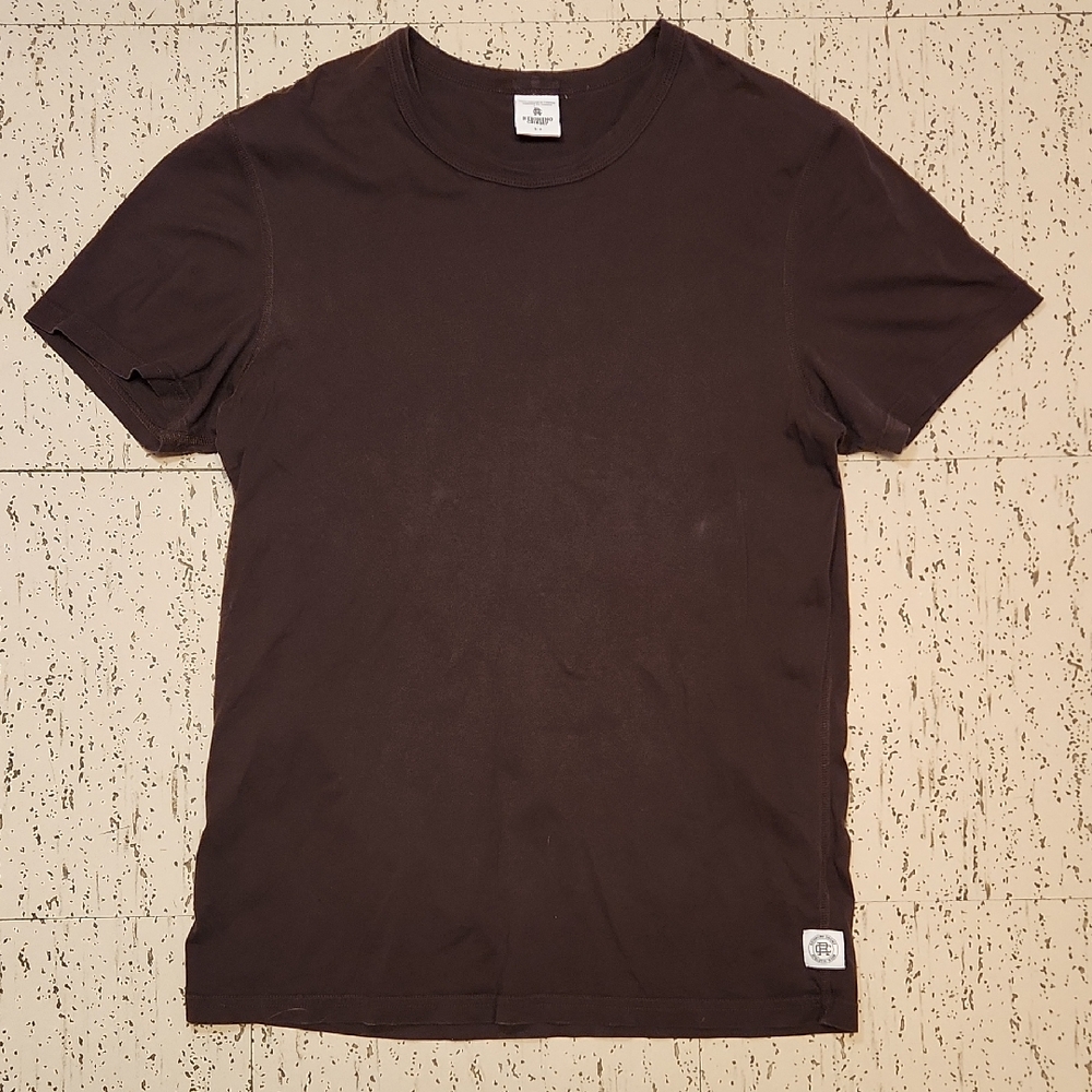 Reigning Champ Chocolate Brown Pima Cotton Crewneck T-Shirt